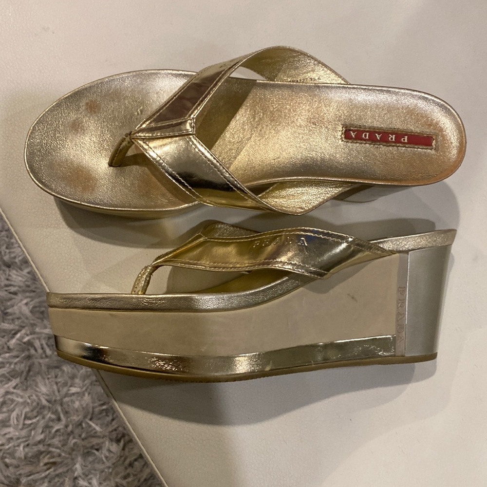 Prada wedges